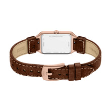Load image into Gallery viewer, Raquel Three-Hand Date Brown Leather Watch
