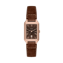 Load image into Gallery viewer, Raquel Three-Hand Date Brown Leather Watch
