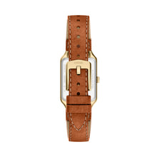 Load image into Gallery viewer, Raquel Three-Hand Date Medium Brown Leather Watch
