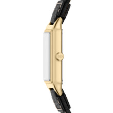 Load image into Gallery viewer, Raquel Three-Hand Date Black Leather Watch
