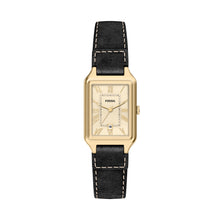Load image into Gallery viewer, Raquel Three-Hand Date Black Leather Watch
