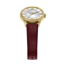 Load image into Gallery viewer, Gilmore 28mm Three-Hand Red Leather Watch
