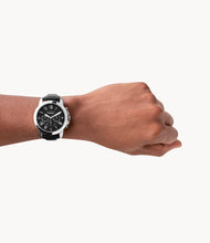 Load image into Gallery viewer, Grant Chronograph Black Leather Watch
