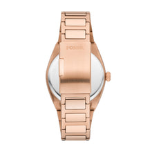 Load image into Gallery viewer, Everett Three-Hand Date Rose Gold-Tone Stainless Steel Watch
