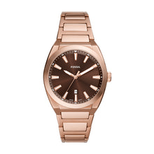 Load image into Gallery viewer, Everett Three-Hand Date Rose Gold-Tone Stainless Steel Watch

