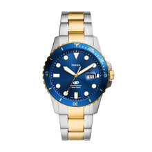 Load image into Gallery viewer, Fossil Blue Dive Three-Hand Date Two-Tone Stainless Steel Watch
