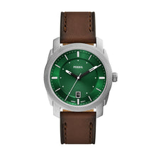 Load image into Gallery viewer, Machine Three-Hand Date Brown Leather Watch
