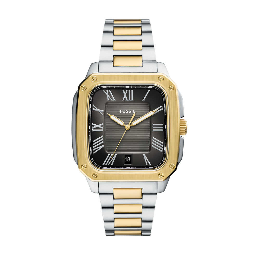 Crosby Three-Hand Date Two-Tone Stainless Steel Watch