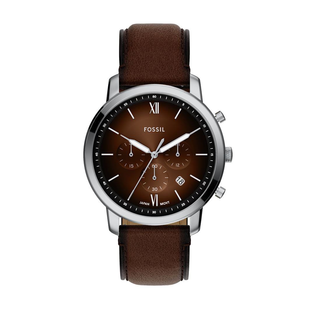 Neutra Chronograph Brown Leather Watch
