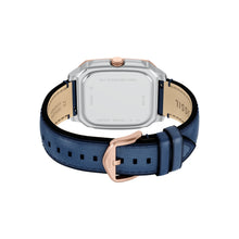 Load image into Gallery viewer, Crosby Three-Hand Blue Leather Watch
