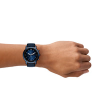 Load image into Gallery viewer, Neutra Chronograph Navy Leather Watch

