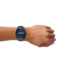 Load image into Gallery viewer, Everett Three-Hand Navy Stainless Steel Watch
