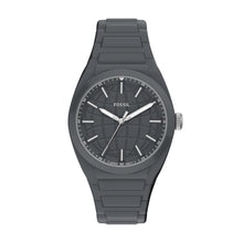 Load image into Gallery viewer, Everett Three-Hand Gray Silicone Watch
