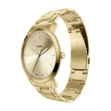 Load image into Gallery viewer, Minimalist Three-Hand Gold-Tone Stainless Steel Watch
