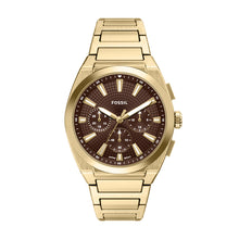 Load image into Gallery viewer, Everett 44mm Chronograph Gold-Tone Stainless Steel Watch
