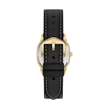 Load image into Gallery viewer, Harlow 33mm Three-Hand Black Leather Watch
