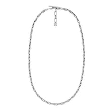 Load image into Gallery viewer, Heritage D-Link Silver-Tone Brass Chain Necklace
