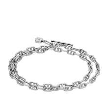 Load image into Gallery viewer, Heritage D-Link Stainless Steel Chain Bracelet
