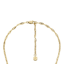 Load image into Gallery viewer, Heritage D-Link Gold-Tone Stainless Steel Y-Neck Necklace
