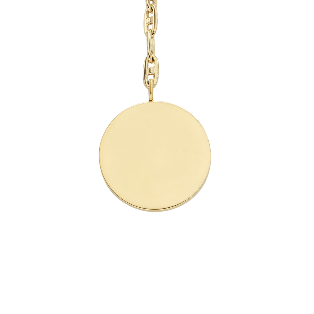 Heritage D-Link Gold-Tone Stainless Steel Y-Neck Necklace