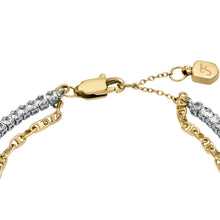 Load image into Gallery viewer, Heritage D-Link Glitz Two-Tone Stainless Steel Tennis Bracelet
