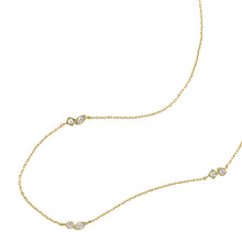 Load image into Gallery viewer, Ellis Toi Et Moi Gold-Tone Brass Station Necklace
