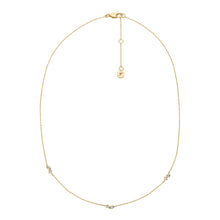 Load image into Gallery viewer, Ellis Toi Et Moi Gold-Tone Brass Station Necklace

