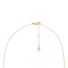 Load image into Gallery viewer, Ellis Toi Et Moi Gold-Tone Brass Station Necklace
