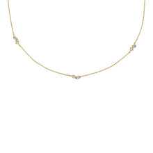 Load image into Gallery viewer, Ellis Toi Et Moi Gold-Tone Brass Station Necklace
