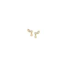 Load image into Gallery viewer, Ellis Toi Et Moi Gold-Tone Brass Stud Earrings
