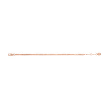 Load image into Gallery viewer, Ellis Pavé Glitz Rose Gold-Tone Brass Tennis Chain Bracelet
