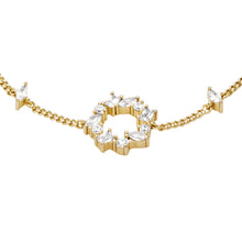 Load image into Gallery viewer, Ellis Mixed Shapes Gold-Tone Brass Station Bracelet
