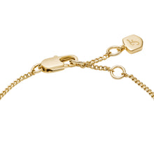 Load image into Gallery viewer, Ellis Mixed Shapes Gold-Tone Brass Station Bracelet
