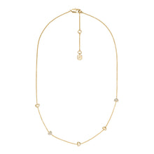 Load image into Gallery viewer, Sutton Heartbeat Gold-Tone Brass Station Necklace
