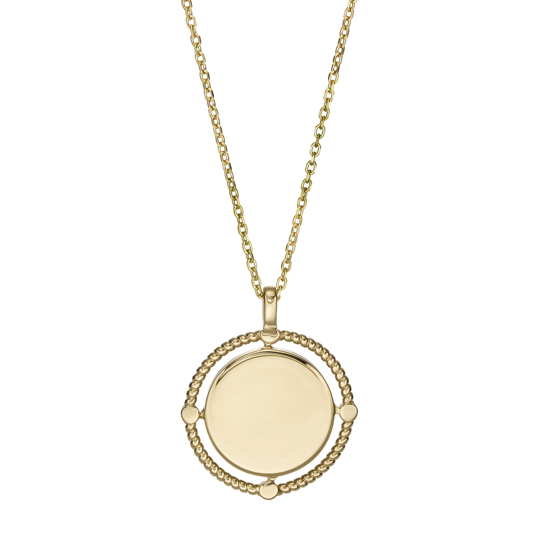 Lane Gold-Tone Stainless Steel Pendant Necklace