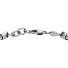 Load image into Gallery viewer, Machine Knurled Texture Two-Tone Stainless Steel Chain Bracelet
