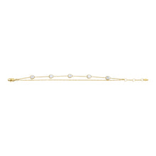 Load image into Gallery viewer, Merrit Teardrop White Mother-of-Pearl Chain Bracelet
