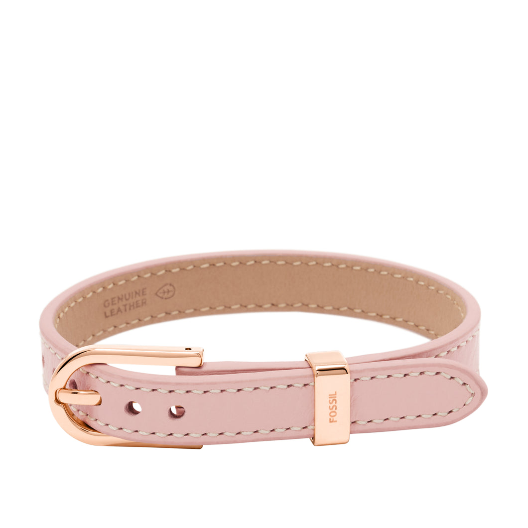 Heritage D-Link Blush Leather Strap Bracelet
