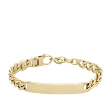 Load image into Gallery viewer, Ellis Gold-Tone Stainless Steel Chain Bracelet
