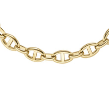 Load image into Gallery viewer, Heritage D-Link Gold-Tone Stainless Steel Anchor Chain Necklace
