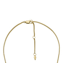 Load image into Gallery viewer, Heritage Crest Mother of Pearl Gold-Tone Stainless Steel Chain Necklace
