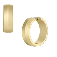 Load image into Gallery viewer, All Stacked Up Gold-Tone Stainless Steel Hoop Earrings
