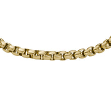 Load image into Gallery viewer, All Stacked Up Gold-Tone Stainless Steel Chain Bracelet

