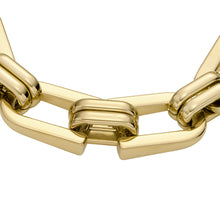 Load image into Gallery viewer, Heritage D-Link Gold-Tone Stainless Steel Chain Bracelet
