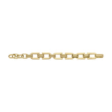 Load image into Gallery viewer, Heritage D-Link Gold-Tone Stainless Steel Chain Bracelet
