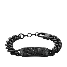 Load image into Gallery viewer, Disney x Fossil Special Edition Black Stainless Steel Chain Bracelet
