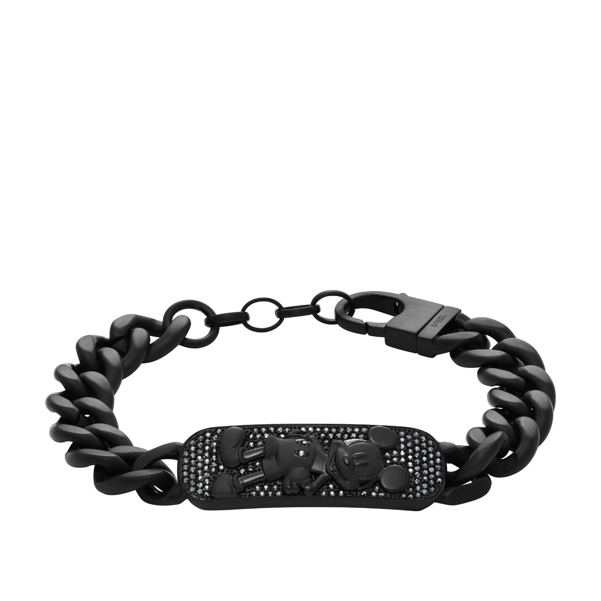 Disney x Fossil Special Edition Black Stainless Steel Chain Bracelet Fossil Malaysia