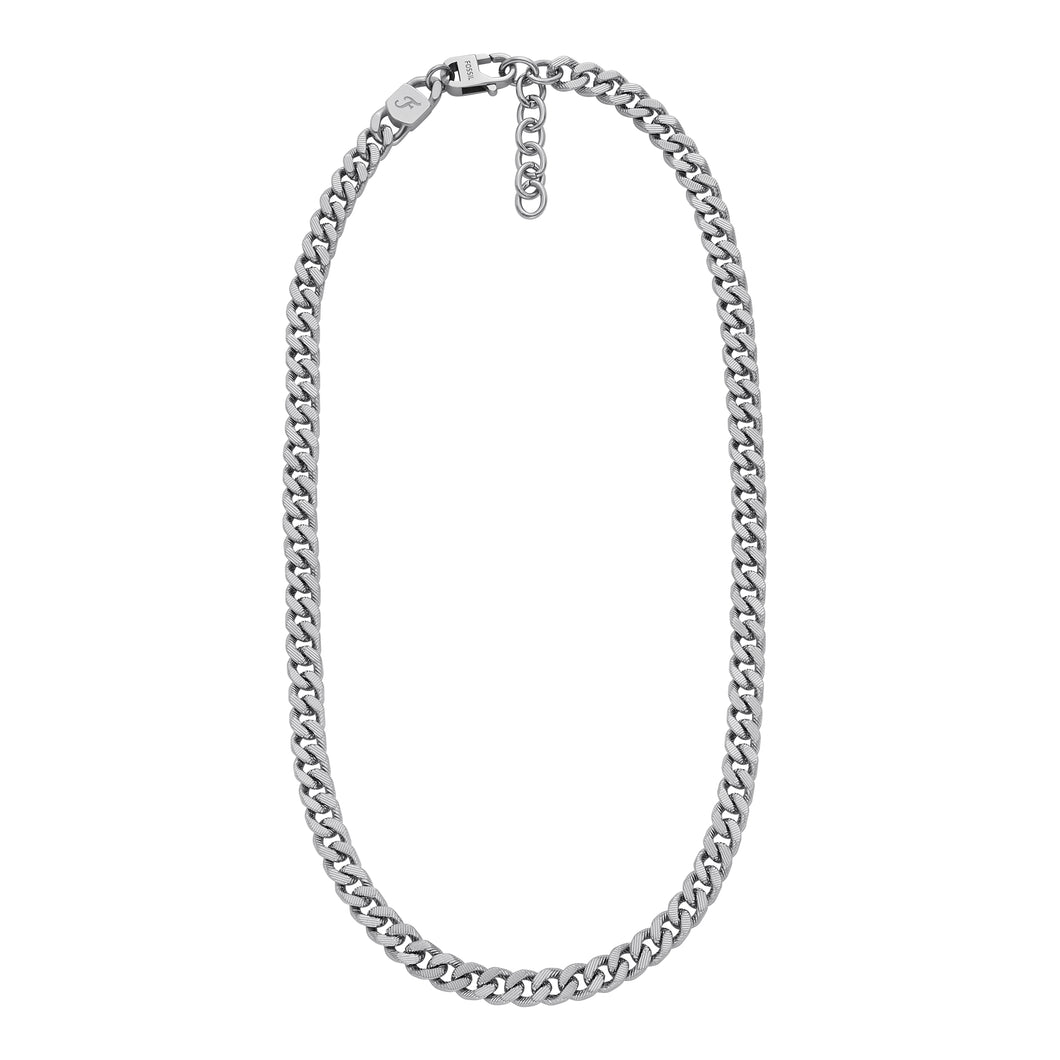 Harlow Linear Texture Chain Stainless Steel Necklace