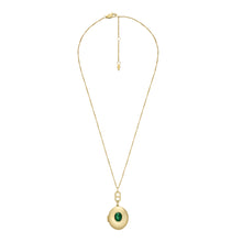 Load image into Gallery viewer, Locket Collection Green Malachite Pendant Necklace
