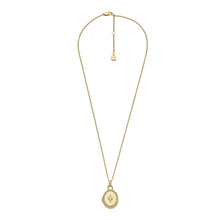 Load image into Gallery viewer, Locket Collection Gold-Tone Stainless Steel Pendant Necklace
